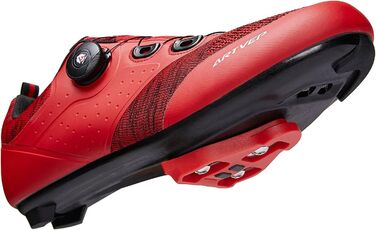 Велосипедні черевики для чоловіків та жінок: MTB, шосе, сумісні з Peloton та Look ARC Delta. Система кріплення Look SPD, SPD-SL, Delta. Розмір 42 EU, червоний колір