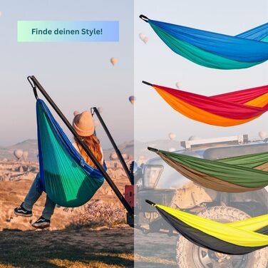 Гамак Amazonas Ultra-Light Adventure Coyote - надлегкий Kingsize 275x140 см, до 150 кг, колір: зелений (Yellowstone)