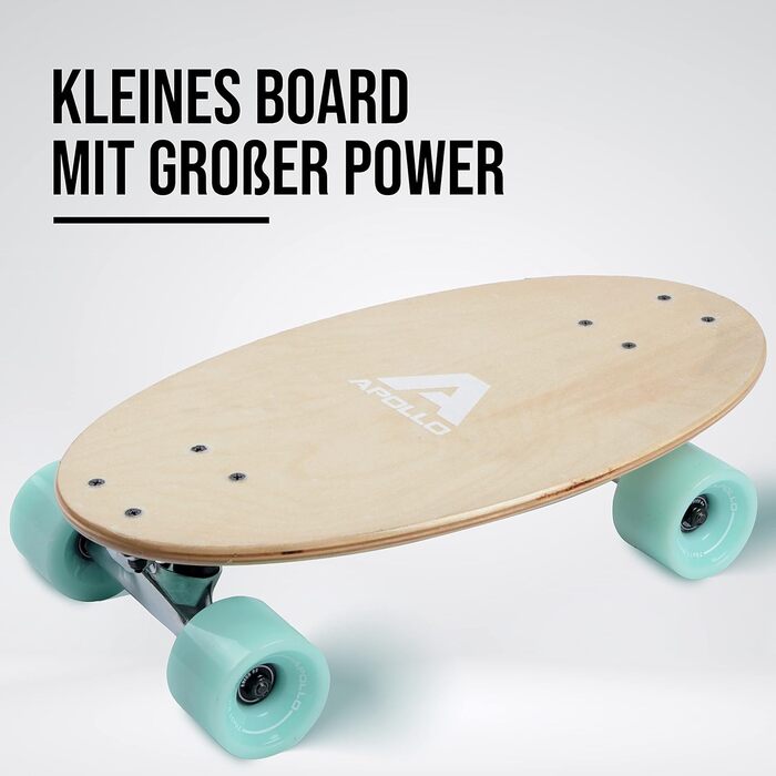 Скейтборд Apollo Barrel Board Savaii – компактний круїзер для міста, міні-лонгборд для дітей і дорослих, ідеальний для початківців, зручний для ком'ютерів