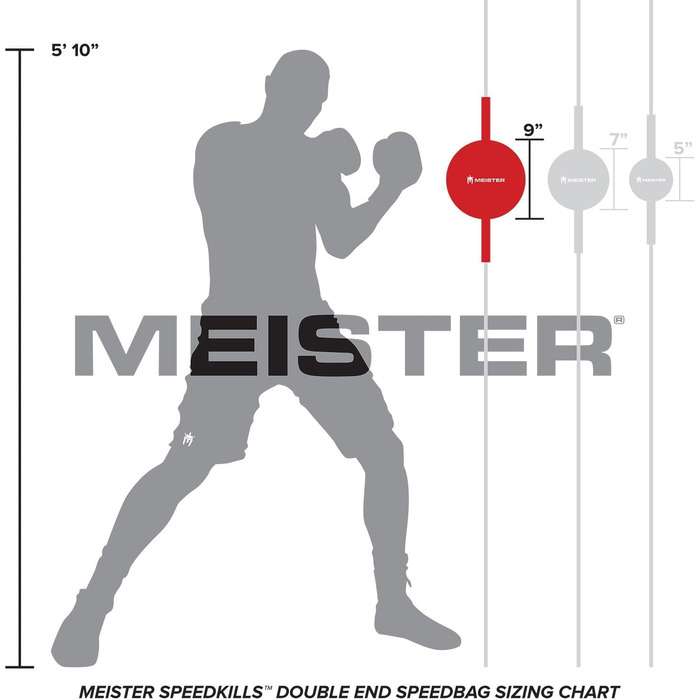 Спідбокс Meister SpeedKills з шкіри та легкого латексу, великий (10,5' x 7')/маленький (7,5' x 5')