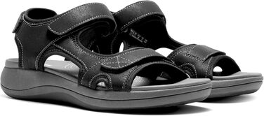 Сандалії жіночі DREAM PAIRS для трекінгу та ходьби, чорні, EVA-устілка, підошва TPR, регульовані ремінці (39 EU)