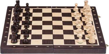 Шахи дерев'яні Square Pro Schach Nr 4 WENGE, шахова дошка та фігури Staunton 4