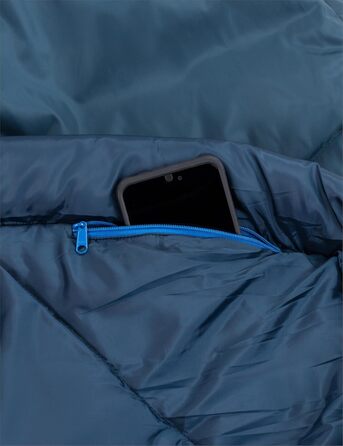 Спальний мішок VAUDE Sioux 800 II, блакитний, 2-8°C, для кемпінгу, 220x80 см