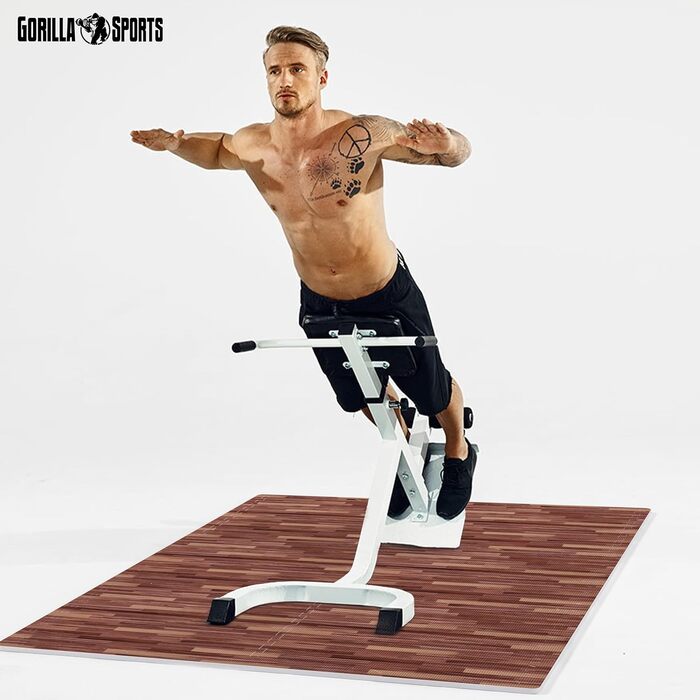 GORILLA SPORTS® Захисні мати EVA, 6 шт, 60x60x1,2 см, антиковзні, для підлоги, спортзалу, фітнесу, вибір кольору