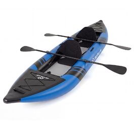 Надувний каяк COSTWAY для 2 осіб з алюмінієвими веслами, EVA-сидінням, насосом та ремкомплектом, блакитний