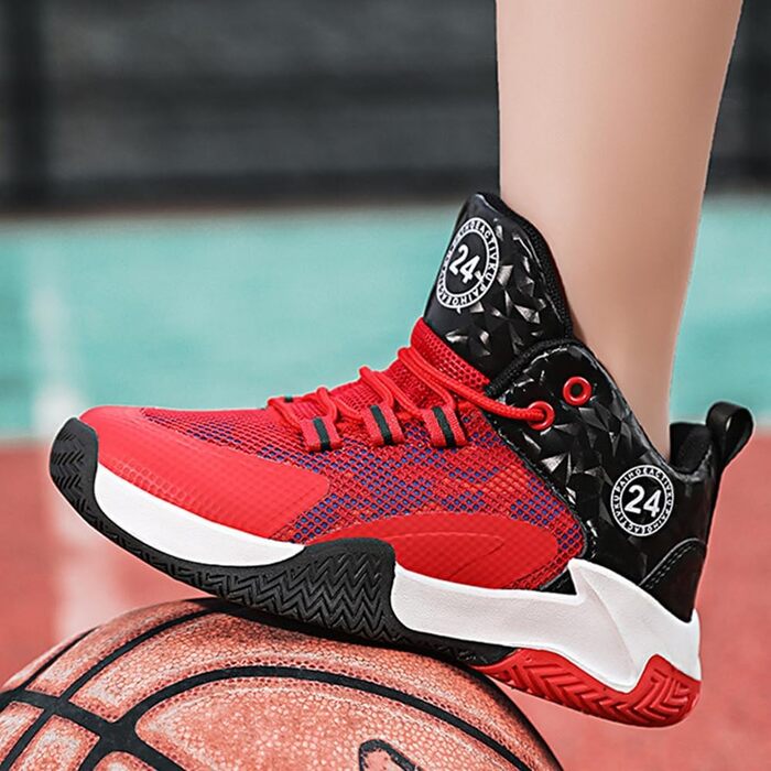 Дитячі баскетбольні кросівки Kinder, для хлопчиків та дівчаток, унісекс, червоні (37 EU)