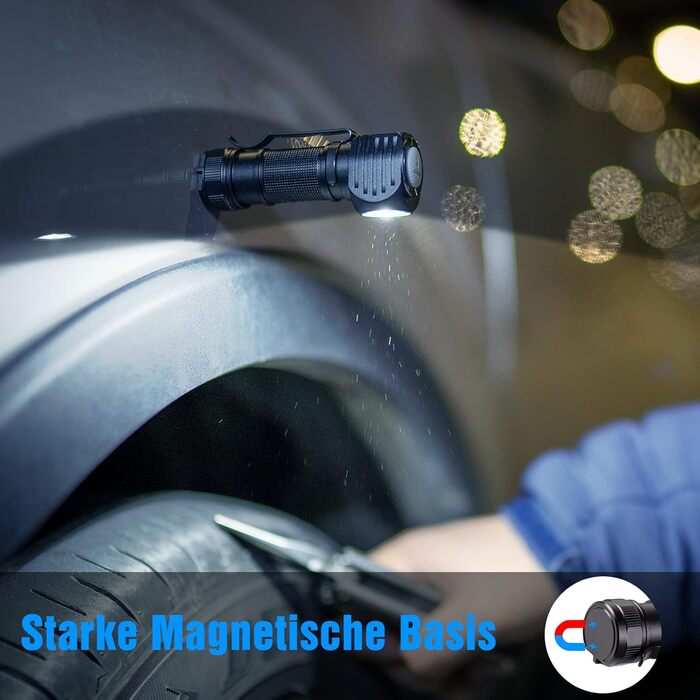 Ліхтар на голову LED TrustFire MC18 - 1200 Люмен, водонепроникний, 5 режимів, для бігу, з налобним ремінком, синій/чорний