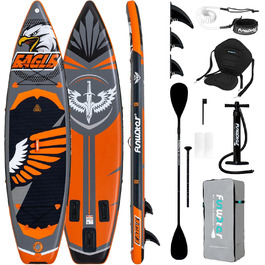 Надувний SUP-борд FunWater 11'10'6: комплект з аксесуарами для дорослих, для всіх рівнів підготовки