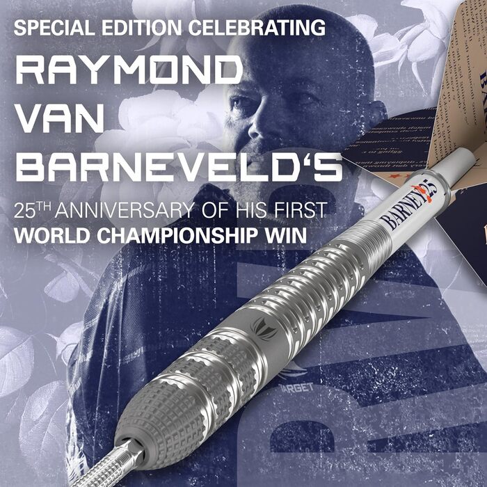 Дротики Target Raymond Van Barneveld RVB 25th Edition 95% вольфраму з металевим вістрям, набір для дартсу