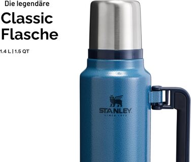 Термос Stanley Classic Legendary 1.4 л, нержавіюча сталь, 40 год утримання тепла/холоду, BPA-free, Hammertone Lake