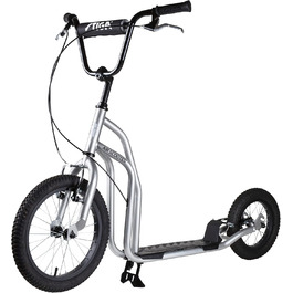 Самокат STIGA Air Scooter для міста, сталевий каркас, ручне гальмо, алюмінієві диски, регульований кермо, для дітей від 7 років, вантажопідйомність 100 кг