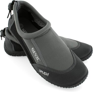 SEAC Splash: Шкарпетки для плавання та відпочинку на морі, пляжі та басейні (для дорослих та дітей), швидко сохнуть, сірі та чорні, 43 EU