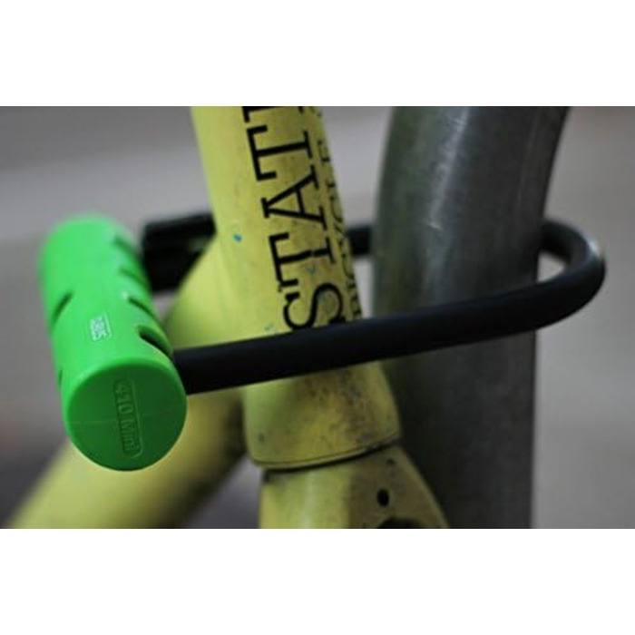 Замок велосипедний ABUS Ultra 410 з кріпленням SH34-H та тросом Cobra 10/120 - рівень захисту 8 (чорний/зелений)