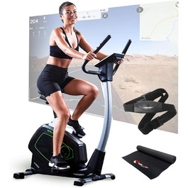 Велотренажер Christopeit Sport Eco 1000 з генератором, магнітною системою гальмування, USB, підтримкою Kinomap, до 150 кг