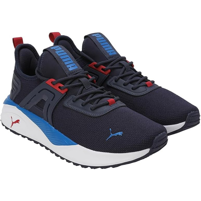 Кросівки PUMA Pacer 23 для жінок та чоловіків, 46 EU, чорний/червоний/королівський блакитний