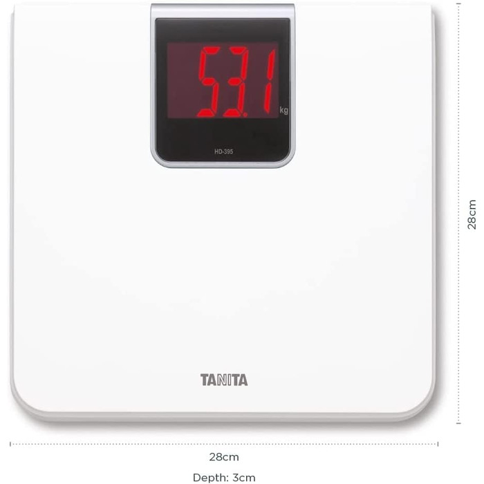 Електронна вага TANITA HD-395 Classic, біла, для людей