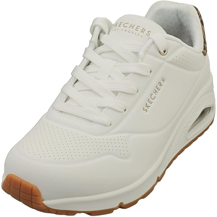 Кросівки Skechers Max Cushioning Delta для чоловіків, білі, з леопардовим принтом (41 EU)