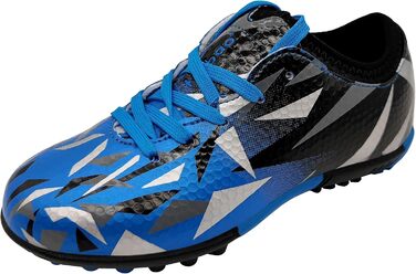 Дитячі футбольні бутси Kinder для штучного покриття, з шнурівкою, для тренувань та занять спортом на відкритому повітрі, розмір 30-40 (40 EU), блакитні