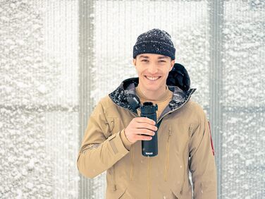 Термочашка SIGG Gemstone ONE 0.5 л, ізольована, з нержавіючої сталі, герметична, для кави to go, без шкідливих речовин, Obsidian