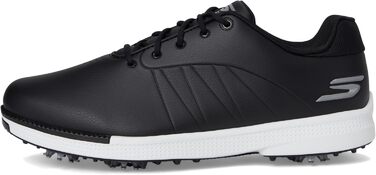 Чоловічі гольф-туфлі Skechers Tempo, водонепроникні, легкі, чорно-білі (45 EU, широка колодка)