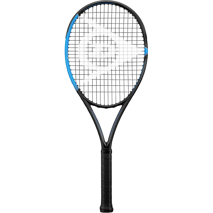 Тенісна ракетка Dunlop FX 500 LS 285г, турнірна, чорна-синя, без струн