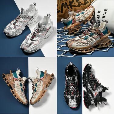 Чоловічі бігові кросівки для вулиці: легкі, зручні, дихаючі, з антиковзкою підошвою. Ідеальні для спорту, фітнесу, джогінгу та активного відпочинку. Розмір 41.5 EU, колір білий.