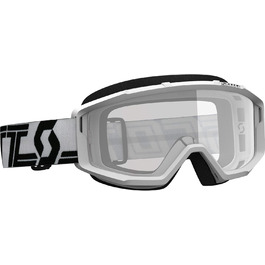 Мотокросові окуляри Scott Primal Clear MX/MTB, білі з прозорою лінзою