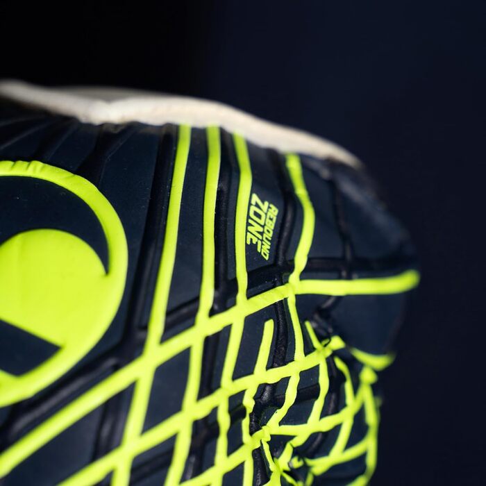 Воротарські рукавички Uhlsport Prediction Soft Flex Frame для дітей та дорослих, сині/білі/жовті, футбольні