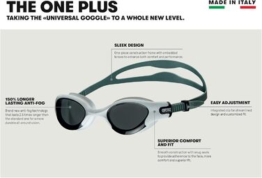 Окуляри для плавання Arena Unisex The One Plus, синій, 1 шт.
