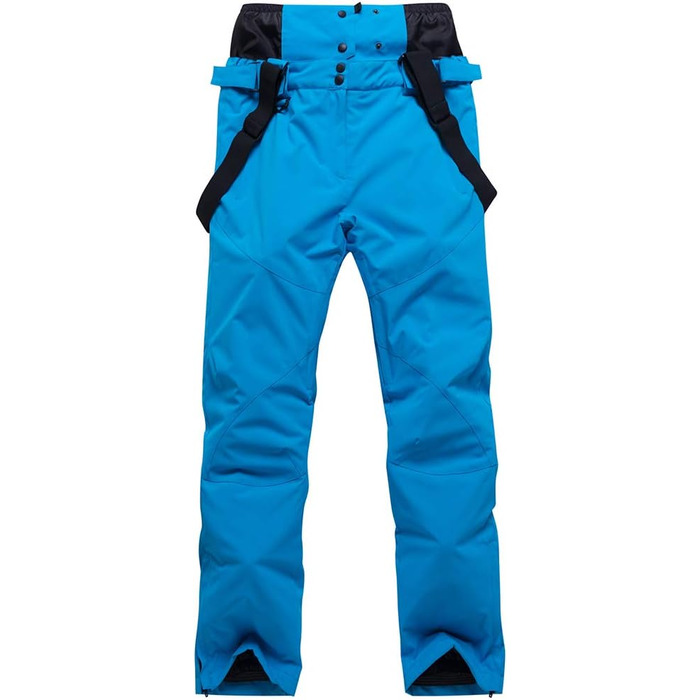 Куртка для чоловіків Kijacke, висока вітро- та водовідштовхувальна технологія, снігова куртка, колір: чорний (XL, Синій)