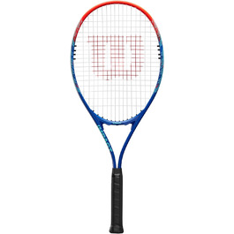 Тенісна ракетка Wilson Impact для дорослих, синя/червона, розмір 4-1/4