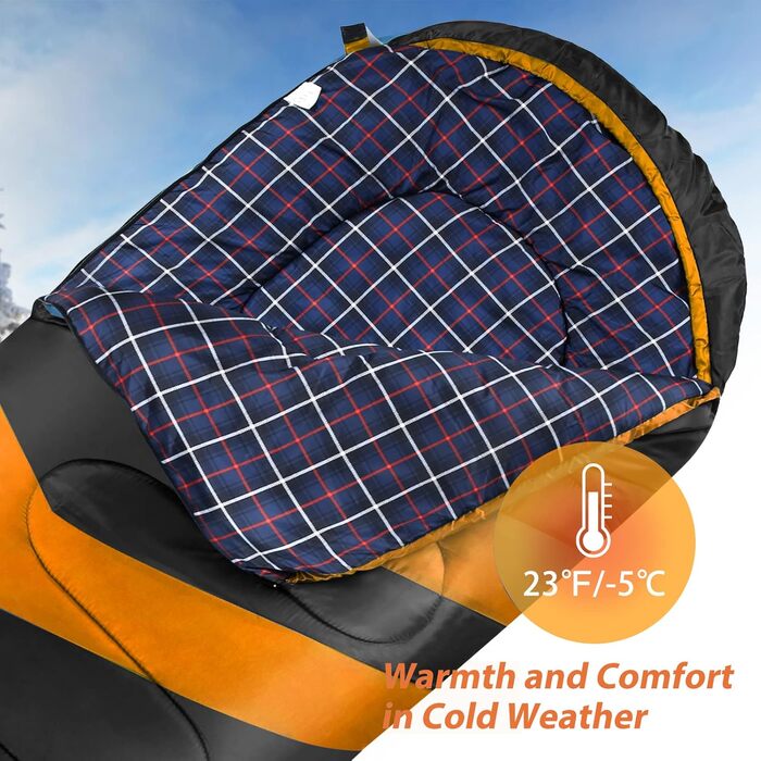 Чорний спальний мішок URPRO 1.6 кг з фланелі, 4 сезони, звичайний, водонепроникний, звичайний | З фланелі, звичайний, для відпочинку