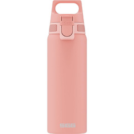 SIGG пляшка для води 0,75 л з нержавіючої сталі Shield ONE, для газованих напоїв, герметична, легка, BPA-free, рожевий колір