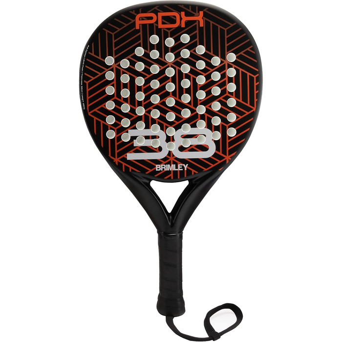 Плечовий захист Brimley Padelschläger Carbon PDX38 для падел-тенісу | 100% карбон, Eva-наповнювач | Для початківців та досвідчених гравців