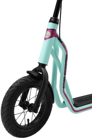 Дитячий самокат STAR SCOOTER 12/10 дюймів, надувні колеса, для міста, від 6-7 років