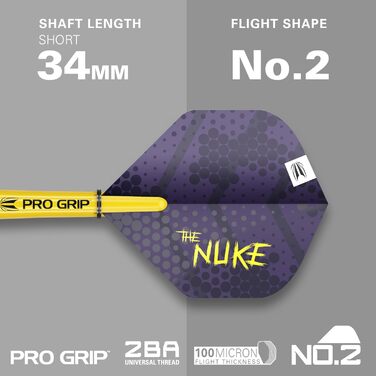Дротики Target Darts Luke Littler Loadout 90% вольфраму, сталевий наконечник, набір для дартсу The Nuke Player Edition, Swiss Point, інструмент SP у комплекті