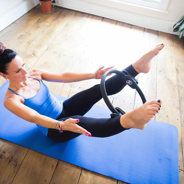 Пілатес кільце з подвійною ручкою Pilates Mad, фітнес-аксесуар для тренувань