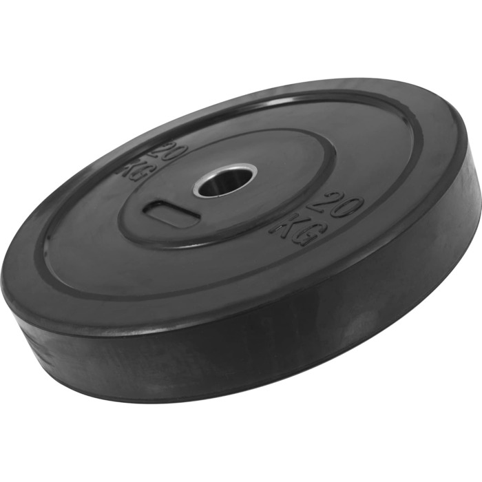 Гумовані олімпійські диски GORILLA SPORTS 5-25 кг, 50 мм, чорні, нековзні, для штанги