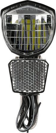 LED-фара для велосипеда FISCHER 70 LUX з функцією габаритного світла та автоматичним датчиком сутінків, динамо-генератор