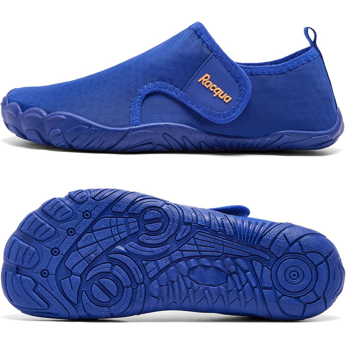 Водні черевики Raqua для жінок та чоловіків, пляжні та для плавання, розмір 47 EU, блакитний (Wz1109)