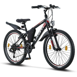 Гірський велосипед Licorne Bike Guide Premium 24 дюйми, 21 швидкість, для дівчат, хлопців, чоловіків і жінок