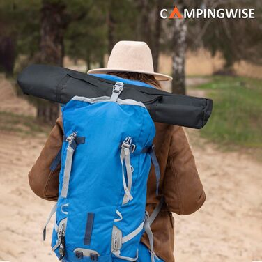 Кемпінгове ліжко Campingwise | Складне з сумкою для перенесення | 190x64x43 см