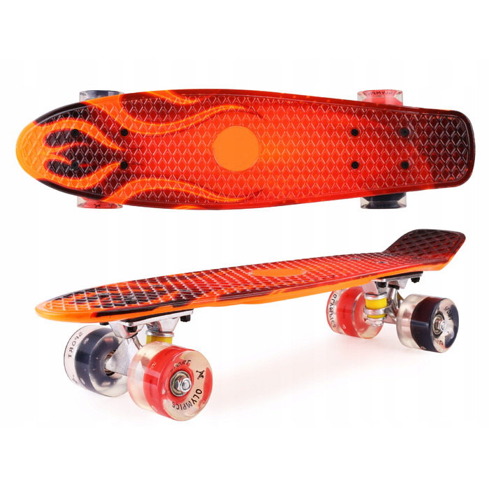 Скейтборд Aurora FB graffiti, 56x14,5 см, колеса 60 мм 82A, підшипники ABEC-7, до 100 кг