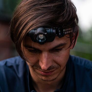 Ліхтар налобний LED Ledlenser H7R Signature, 1000 люмен, акумуляторний, водонепроникний IP67, регульований, з постійним світлом, дальність 250м, USB-кабель