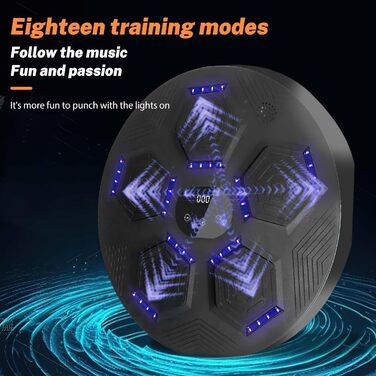 Музична бокс-машина: Smart Bluetooth бокс з рукавичками, настінний монтаж, 9 режимів швидкості та лічильник для дорослих та дітей