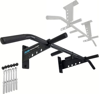 Преміум турнік aerobis Workout Station для стіни/стелі, 200 кг, з кріпленням та міні-петлею — інноваційна перекладина для підтягувань і фітнесу