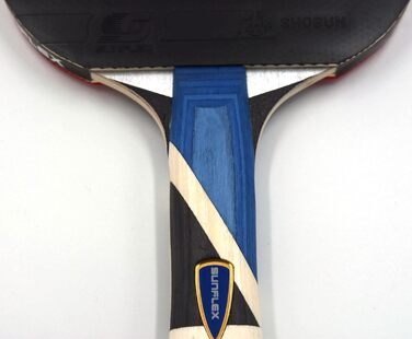 Столівідний тенісний ґратка Sunflex® Dynamic A40 | Змагальний ґратка для настільного тенісу | Покриття Shogun, сертифікований ITTF | Анатомічна форма ручки | Легкий |