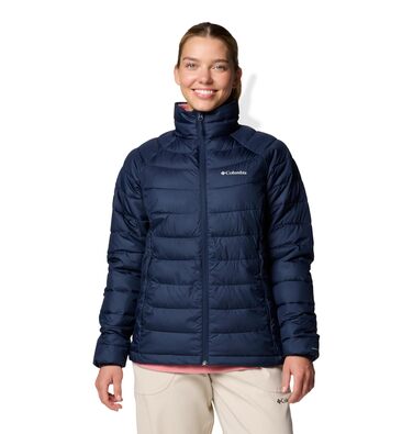 Жіноча утеплена куртка Columbia Powder Lite II Full Zip, темно-синя, розмір XXL