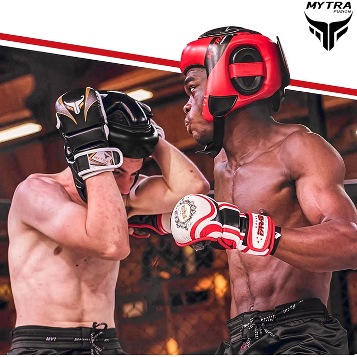 Захист голови Mytra Fusion для боксу, MMA, Муай Тай, Карате. Розміри L-XL, чорний