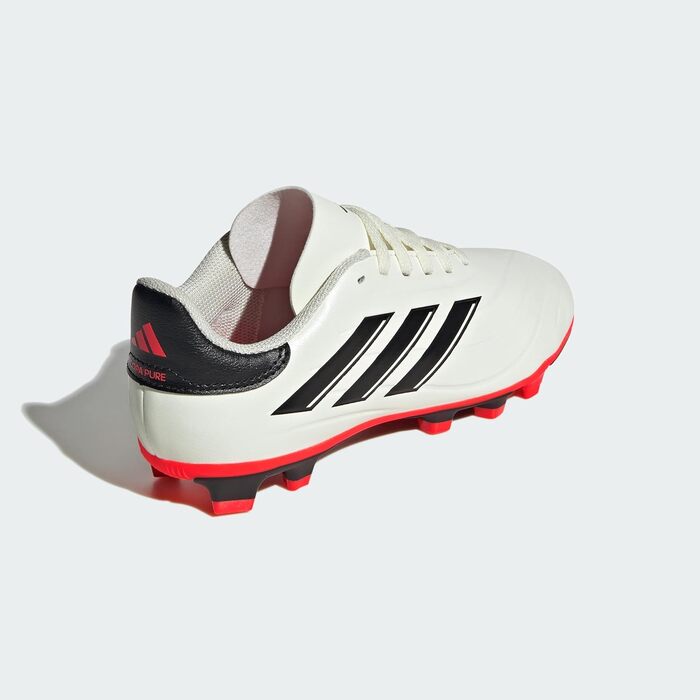 Дитячі футбольні бутси Adidas Copa Pure 2.4 для унісекс, 24 EU, кольори: Ivory, Core Black, Solar Red